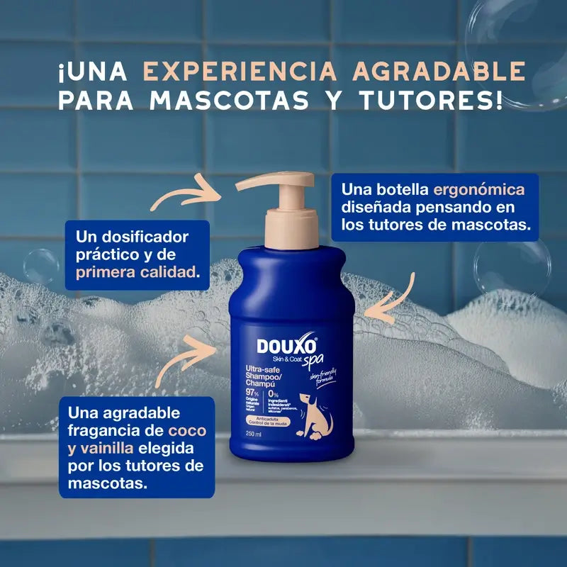 Douxo Skin & Coat Spa Moult Control Shampoo for Dogs, 250 ml
