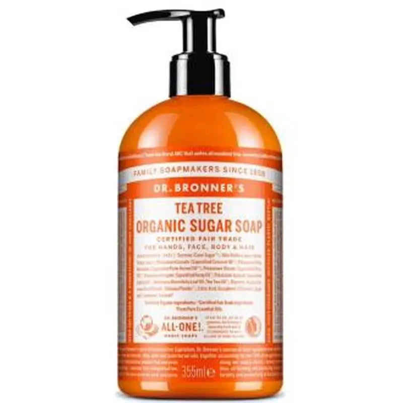 Dr. Bronner's Tea Tree Sugar Soap 355Ml.