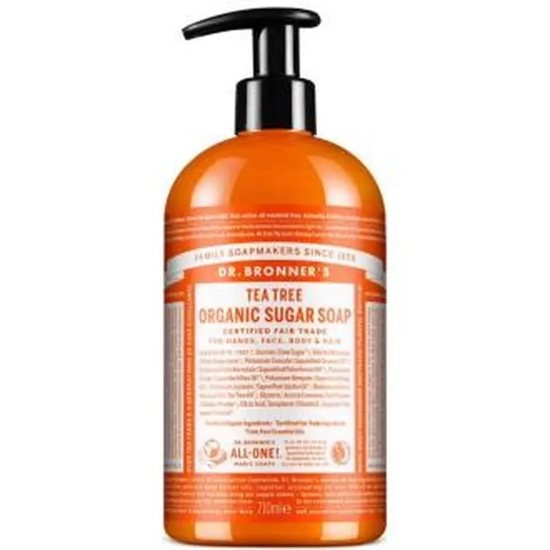 Dr. Bronner's Tea Tree Sugar Soap 710Ml.