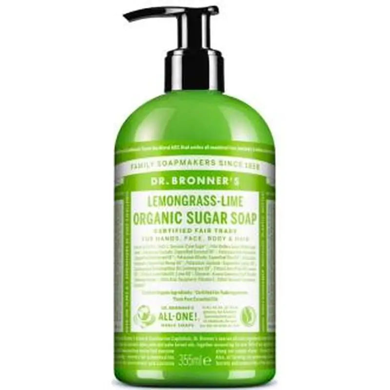 Dr. Bronner'S Lemongrass-Lime Sugar Soap 355Ml.