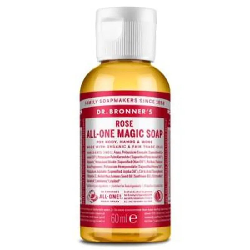 Dr. Bronner'S Rose Liquid Soap 60Ml.
