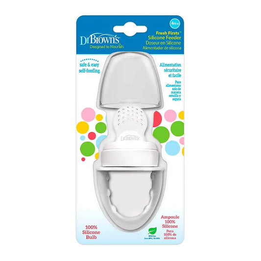 Dr.Brown's Grey Silicone Anti-Suffocation Feeder 4M
