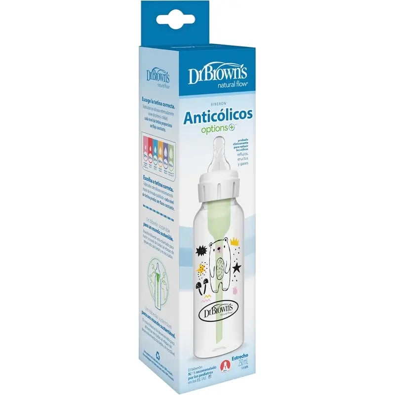 Dr. Brown's Anti-colic Bottle Options+ Standard Format, 250 ml