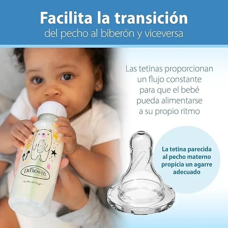 Dr. Brown's Anti-colic Bottle Options+ Standard Format, 250 ml