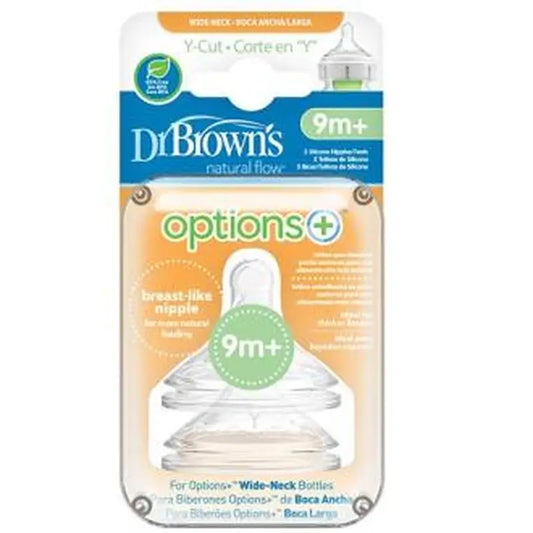 Dr. Brown'S Teat Options B/Nipple Sili Redon Cere Ny +9M 2Un