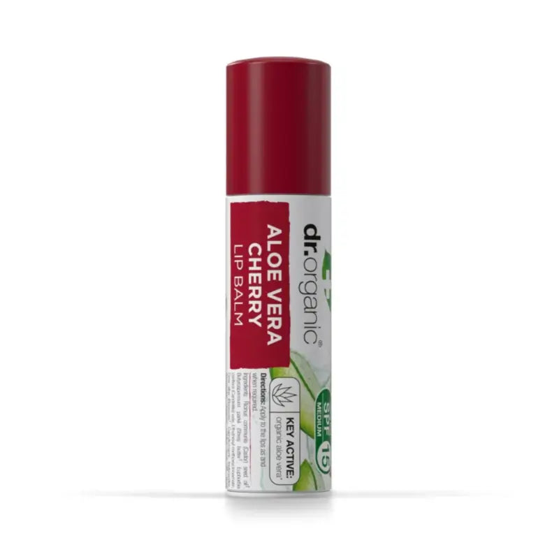 Dr. Organic Aloe Vera & Cherry Lip Balm 5,7Ml.