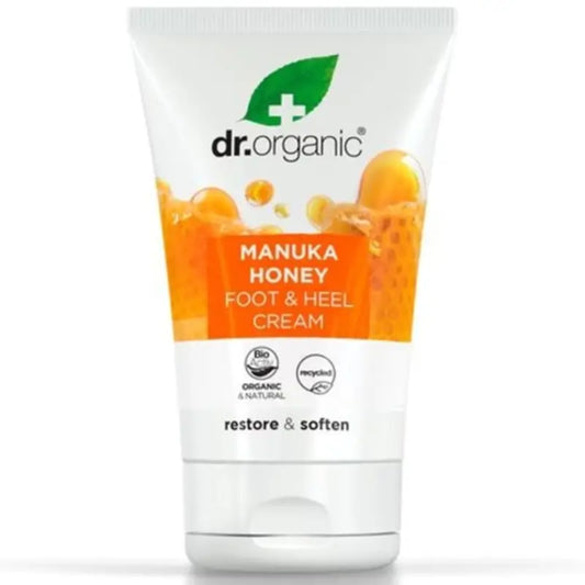 Dr.Organic Manuka Honey Foot and Heel Cream, 125 ml