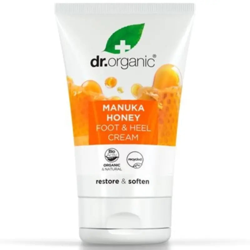 Dr.Organic Manuka Honey Foot and Heel Cream, 125 ml