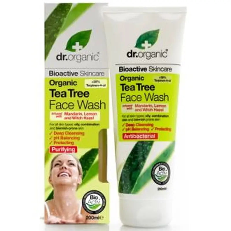 Dr.Organic Tea Tree Facial Cleanser Oily Skin, 200 ml