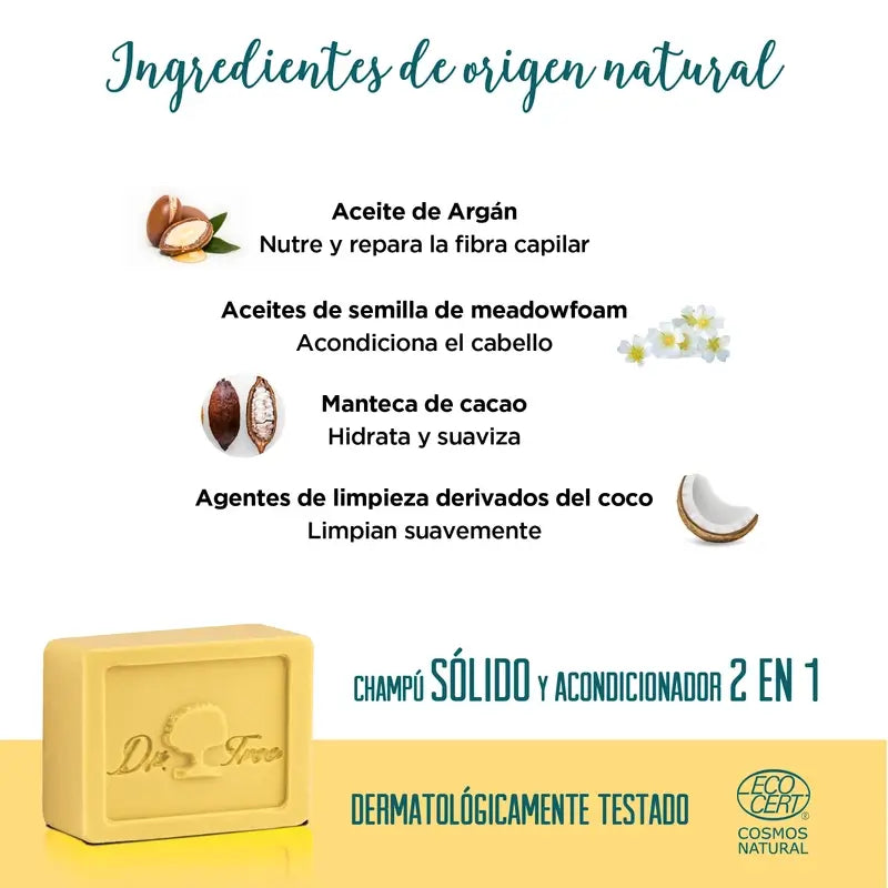 Dr. Tree Natural Nourishing Solid Shampoo for Sensitive Scalps