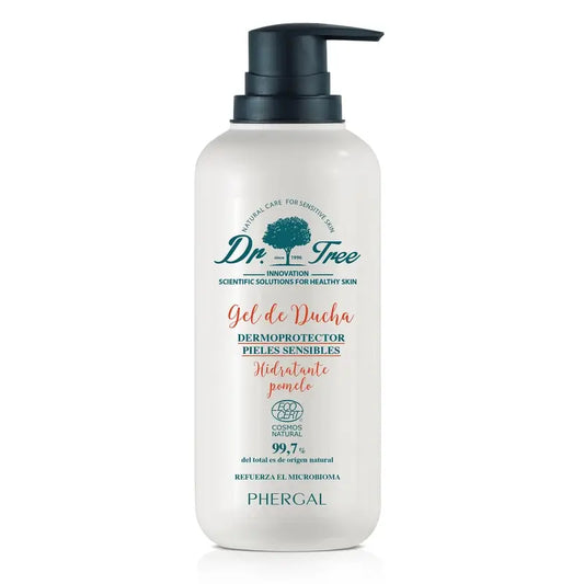 Dr. Tree Natural Grapefruit Shower Gel Moisturising Sensitive Skin 500Ml