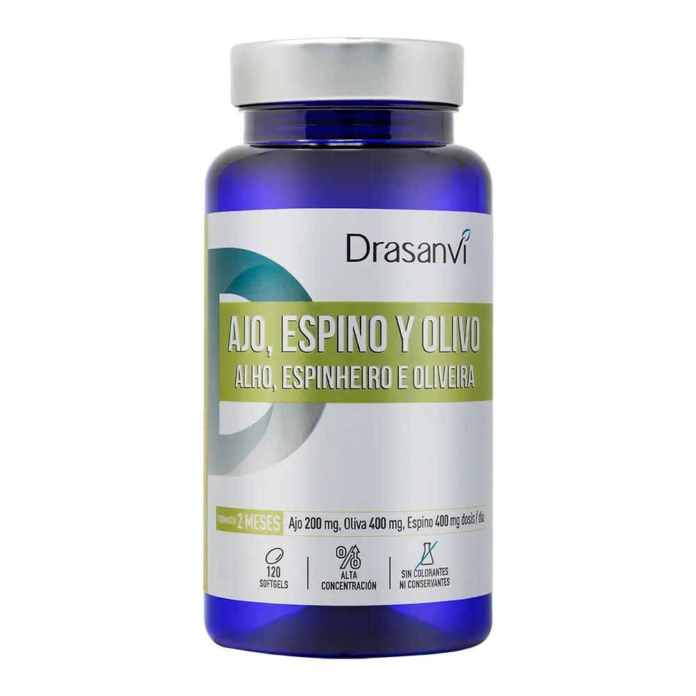 Drasanvi Garlic Hawthorn Olive 500Mg Nutrabasic Jar , 120 pearls