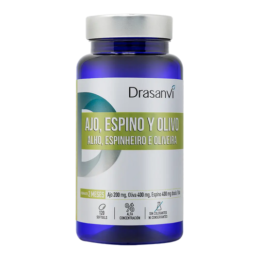 Drasanvi Garlic Hawthorn Olive 500Mg Nutrabasic Jar , 120 pearls