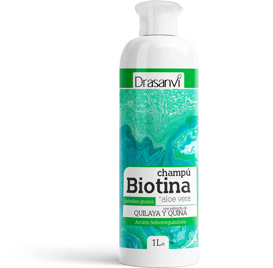 Drasanvi Biotina Shampoo & Aloe Vera Oily Hair Bottle , 1 l