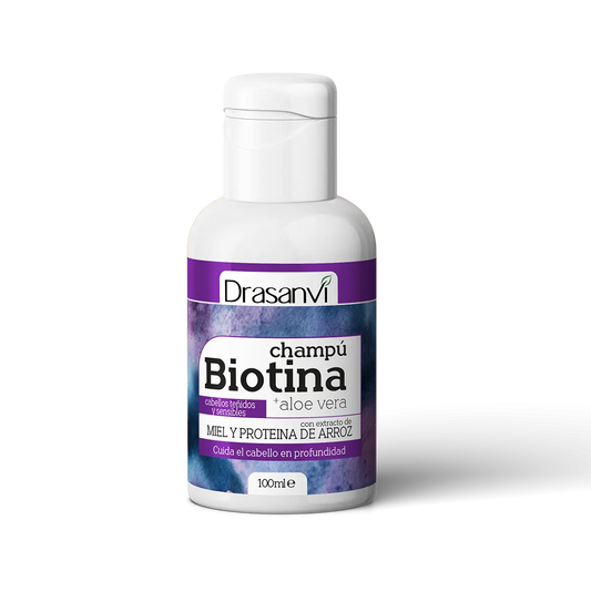 Drasanvi Biotina Shampoo & Aloe Vera Colour-treated & Sensitive Hair Bottle, 100 ml
