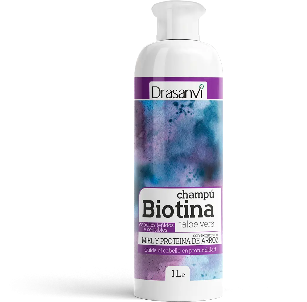 Drasanvi Biotina Shampoo and Aloe Vera for Colour Treated and Sensitive Hair , 1 l bottle