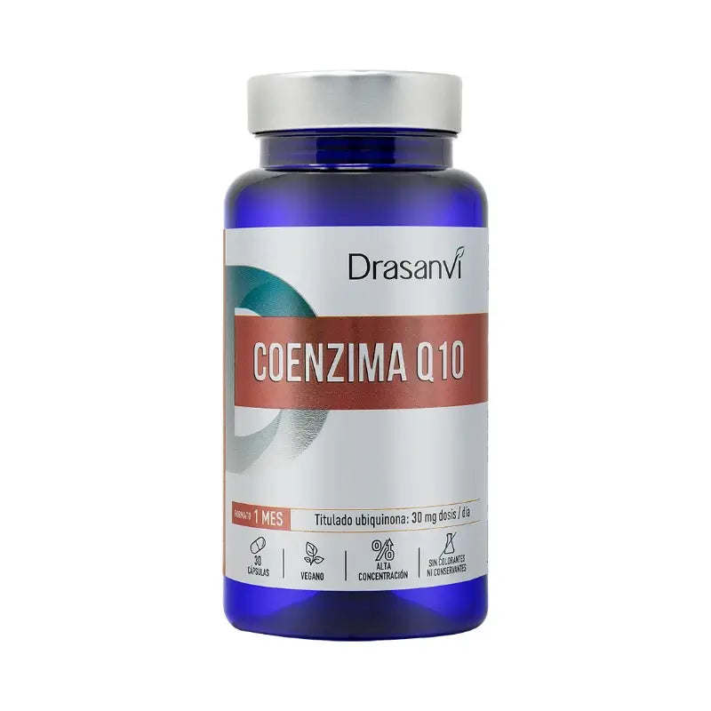 Drasanvi Coenzyme Q10 30 Capsules Nutrabasicos Drasanvi Bottle