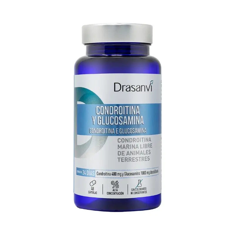 Drasanvi Chondroitin+Glucosamine 48 Capsules Nutrabasicos Drasanvi Bottle