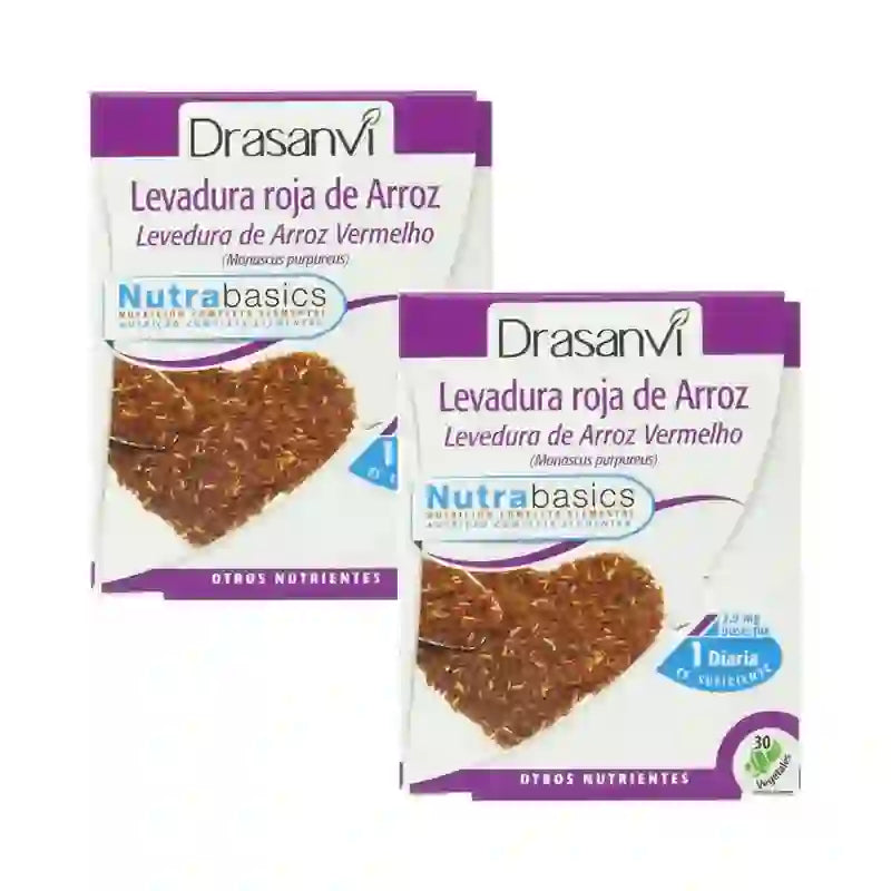 Drasanvi Red Yeast Rice (2,9Mg Monacolin K) Nutrabasic , 2X30 Capsules