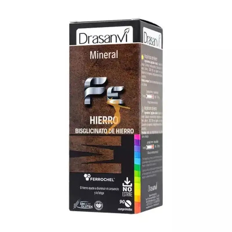 Drasanvi Mineral Bisglycinate Iron Ferrochel , 90 tablets