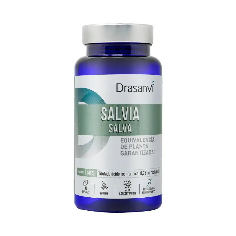 Drasanvi Salvia 30 Capsules Nutrabasicos Drasanvi Bottle