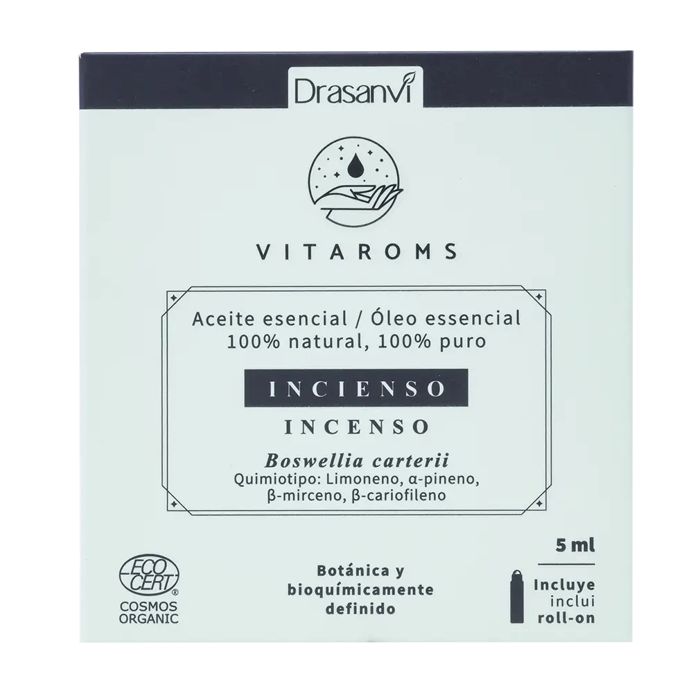 Drasanvi Vitaroms Frankincense Essential Oil Ecocert Bio , 5 ml