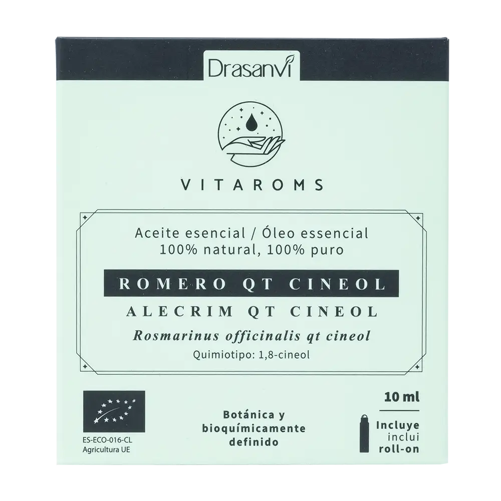 Drasanvi Vitaroms Essential Oil Rosemary Qt Cineol Bio, 10 ml