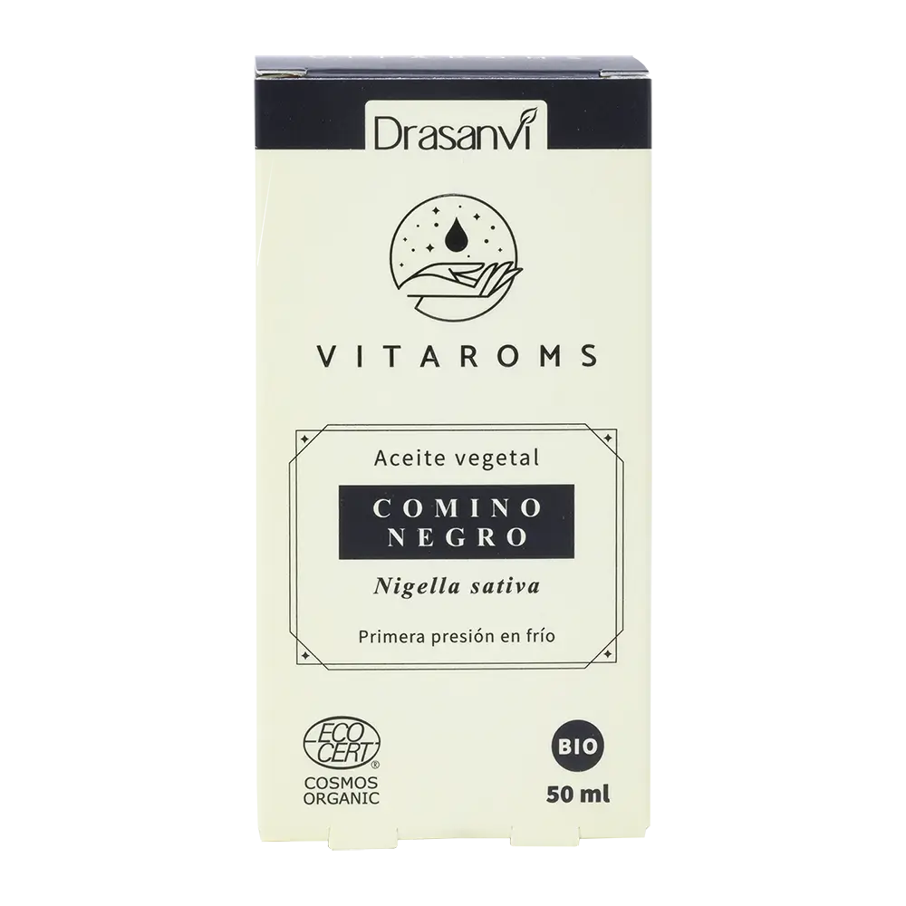 Drasanvi Vitaroms Black Cumin Vegetable Oil Bio (First Cold Pressure) Ecocert , 50 ml