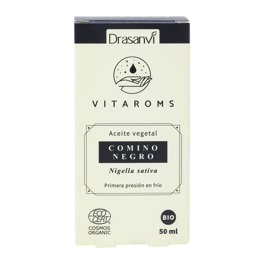 Drasanvi Vitaroms Black Cumin Vegetable Oil Bio (First Cold Pressure) Ecocert , 50 ml