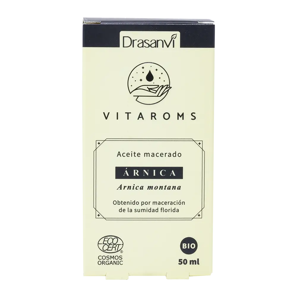 Drasanvi Vitaroms Arnica Macerated Vegetable Oil Bio Ecocert , 50 ml
