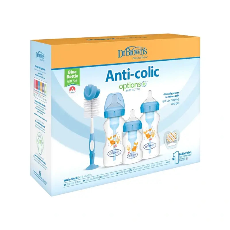 Dr.Brown's Blue Wide Mouth Options+ Gift Pack