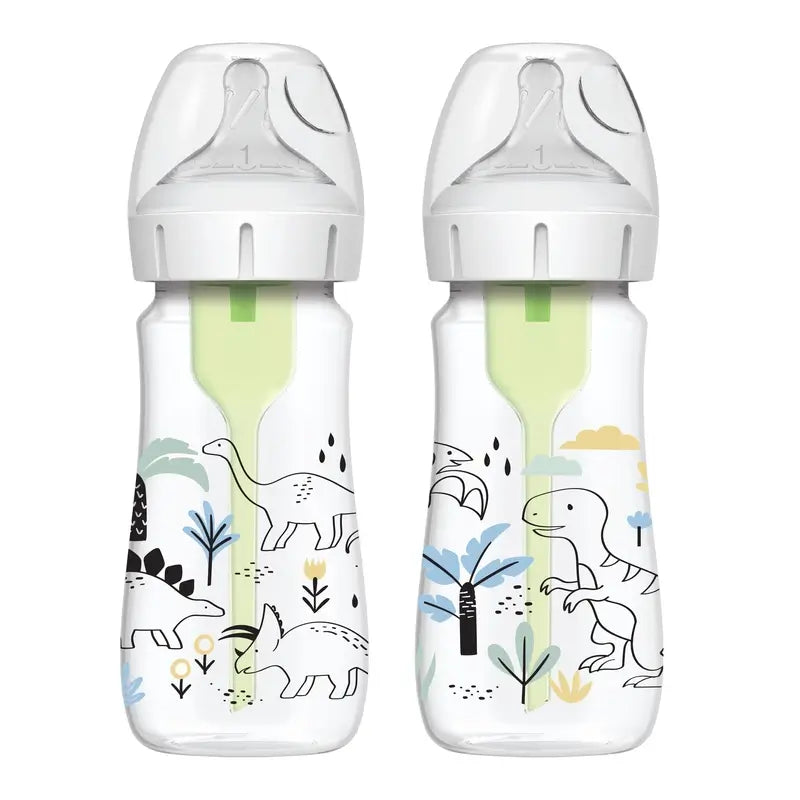 Dr.Brown's 2 Pack of 2 Ba Dinosaur Pp Options+ Bottles