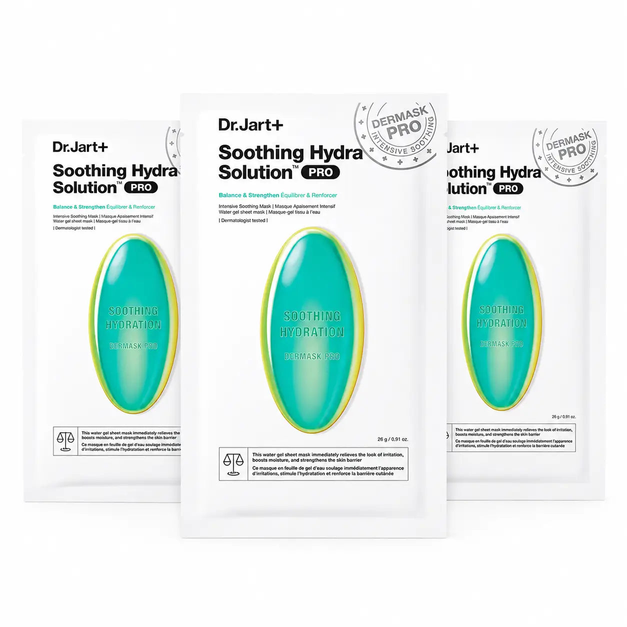 Dr.Jart+ Dermask Hydra Solution Pro Intensive Soothing Face Mask, 26 Gr , pack 3