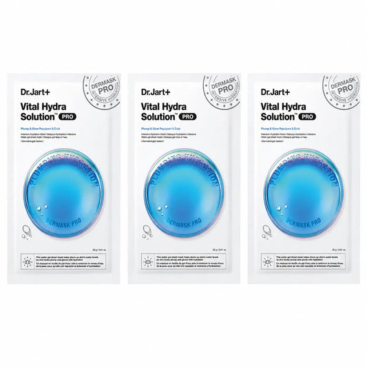 Dr.Jart+ Dermask Vital Hydra Solution Pro Moisturising Face Mask, 26 Gr , pack 3