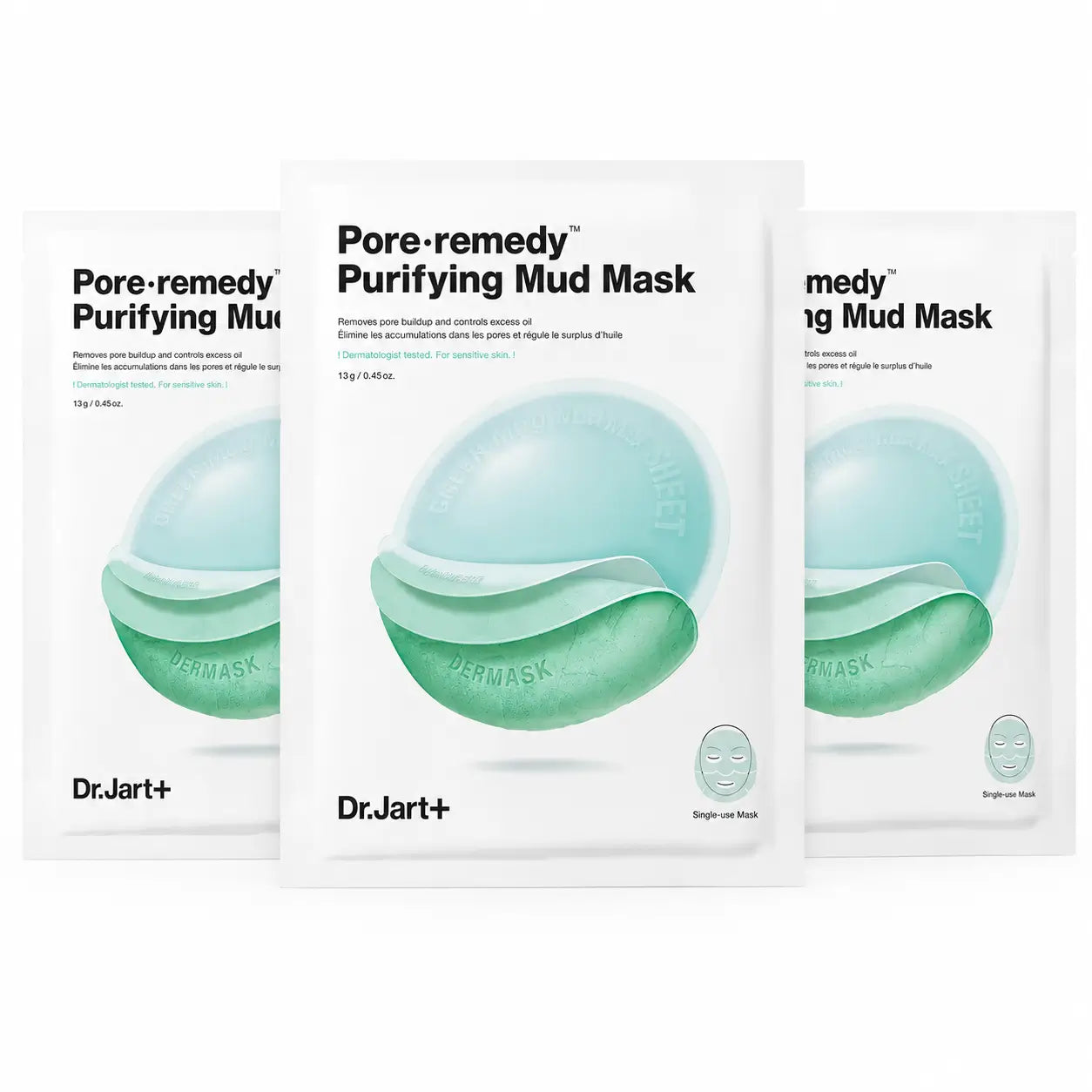 Dr.Jart+ Pore Remedy Purifying Green Mud Mask, 13 Gr , pack 3