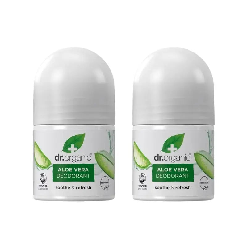Dr.Organic Aloe Vera Deodorant, 2X50 Ml