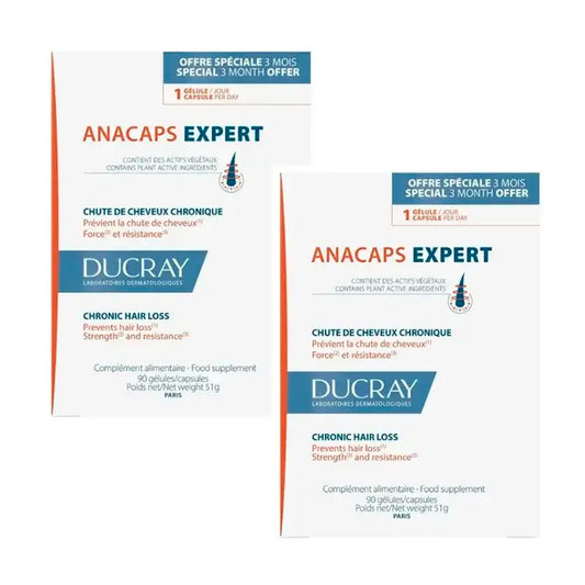 Ducray Anacaps Expert, Pack 2 x 90 capsules