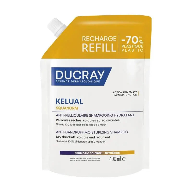 Ducray Kelual Squanorm Ch C Dry Dry Eco Refill, 400 ml
