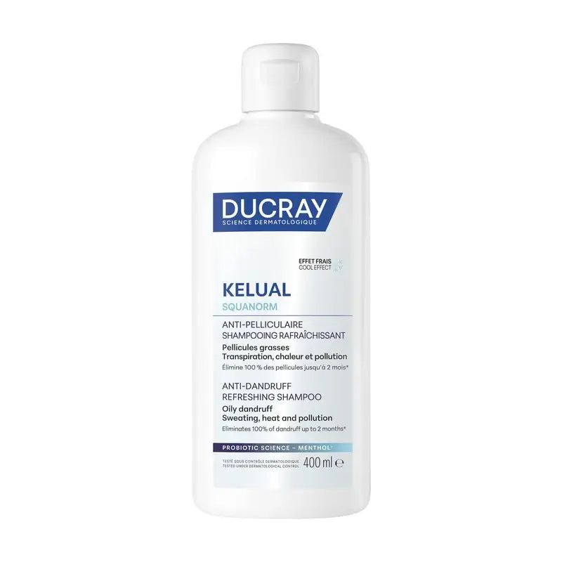 Ducray Kelual Squanorm Refreshing Shampoo, 400 ml