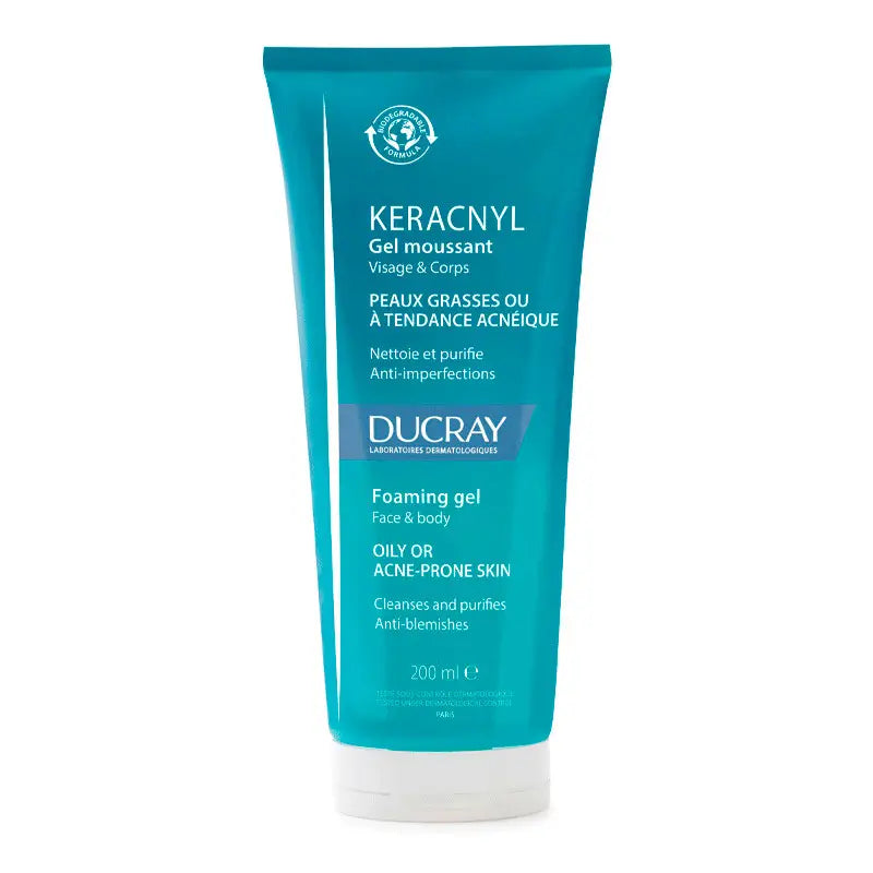 Ducray Keracnyl Cleansing Gel 200 ml