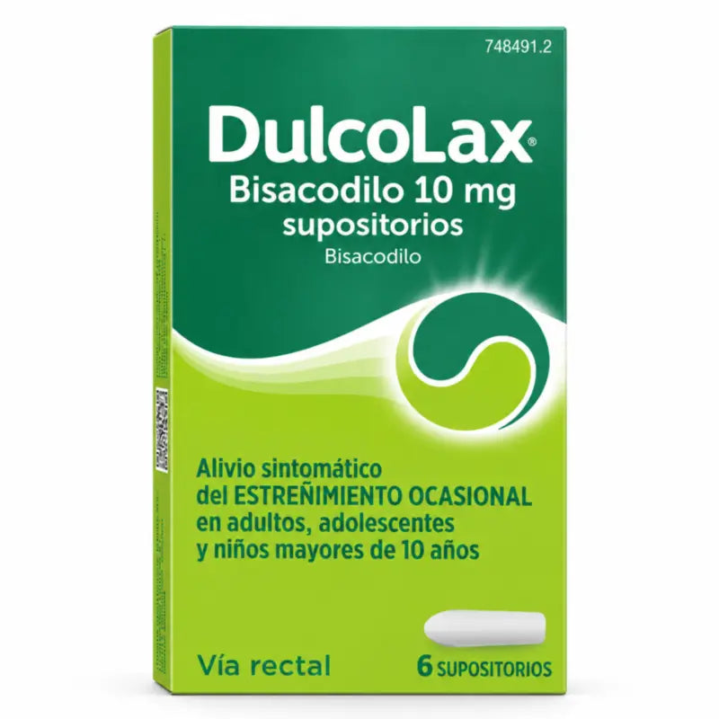 Dulcolax Bisacodyl 6 Suppositories