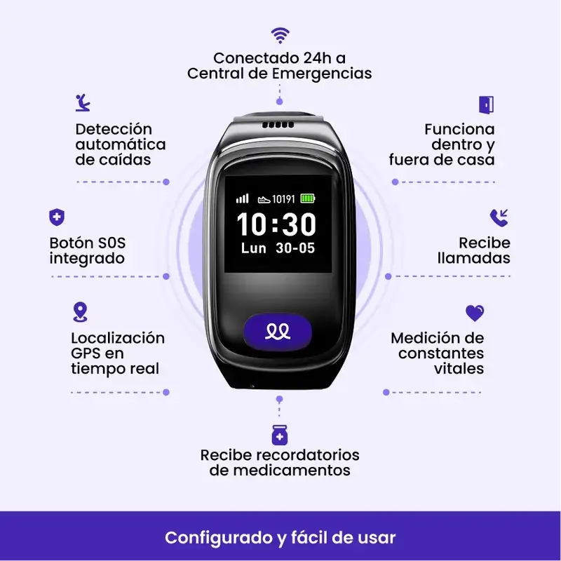 Durcal Black Elegance Watch