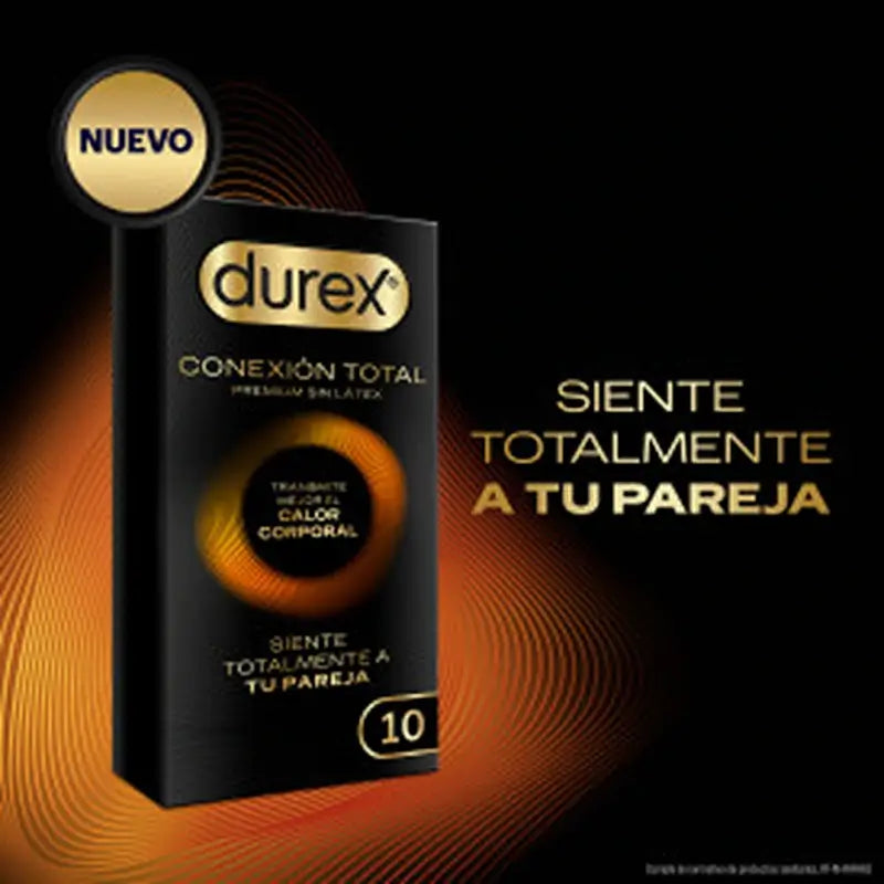 Durex Total Connection Ultra Thin Plus Latex Free Condom Body Feel Technology, 10 Condoms