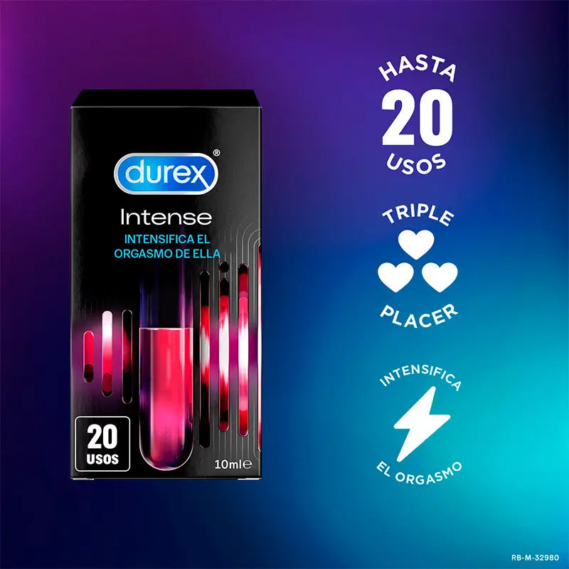 Durex Pack Intense Orgasmic Gel + Intense Orgasmic Vibrations Vibrating Ring