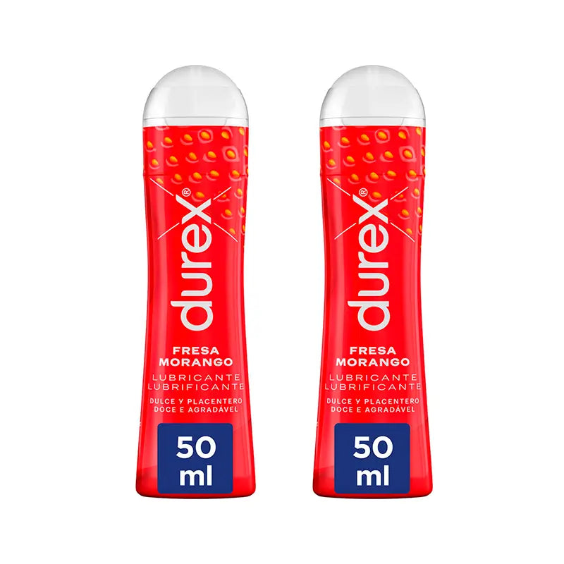Durex Pack Play Duplo Strawberry Gel Lubricant, 2 X 50ml