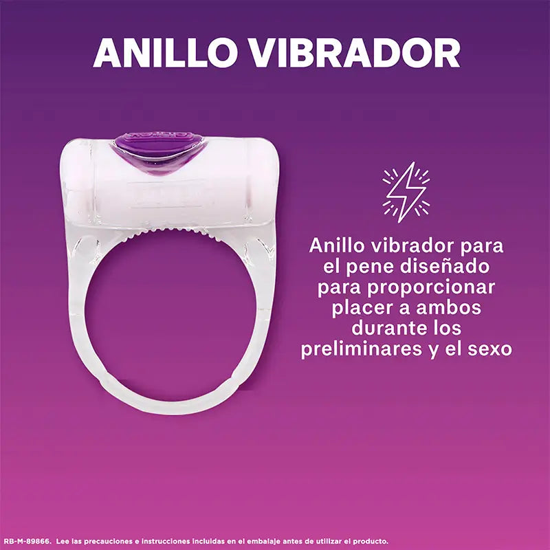 Durex Sex Toy Vibrating Ring Intense Orgasmic Vibrations Clitoris Stimulator