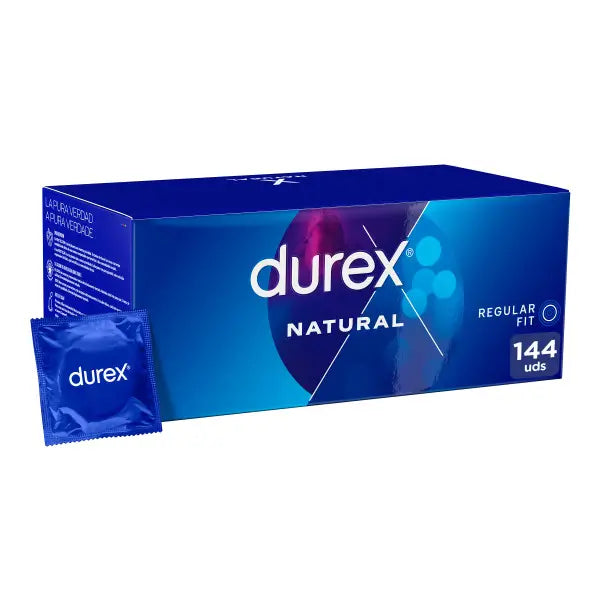 Durex Natural Condoms, For Comfort & Safety, 144 Condoms