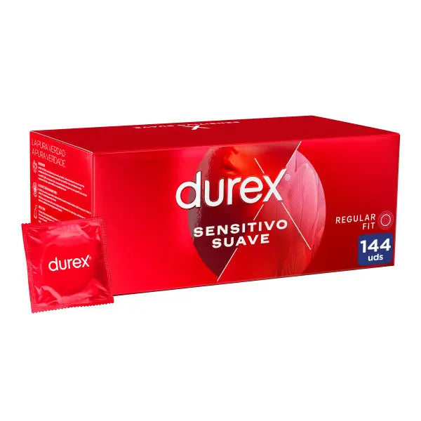 Durex Soft Sensitive Condoms, Thin For Increased Sensitivity, Pack 144 Condoms