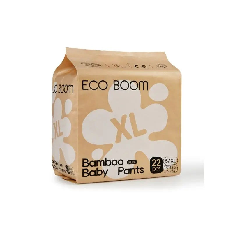 Eco Boom Bamboo Diaper Pure Xl, 22 units