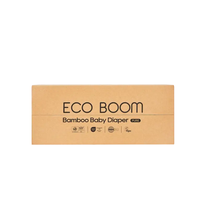 ECO BOOM PURE 100% natural bamboo nappies - Size 3/M (6-10 kg) - 68 pcs.